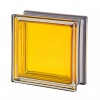 Стеклоблок 190x190x80 MENDINI METALLIZATO металлизированный (зеркальный) полуматовый топаз