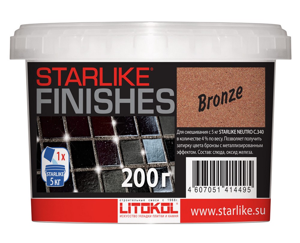Добавка STARLIKE FINISHES BRONZE бронзовая, 200 г